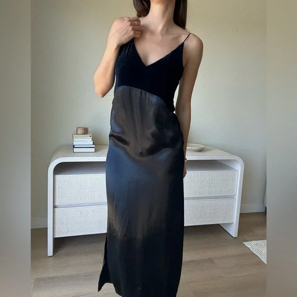 women's black and gold dress Baltic Born Womens Azura Gown | Black + Gold | Color: Black and Gold